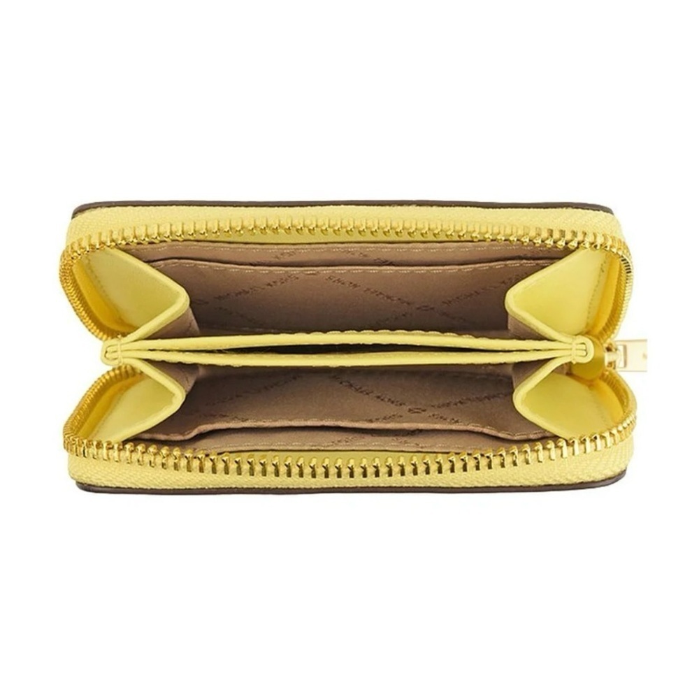 Michael Kors : Jet Set Travel - Embossed Card Case Wallet Exotic Buttercup | NWT - Picture 8 of 9
